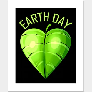 Heart Shaped Leaf For Earth Day Posters and Art